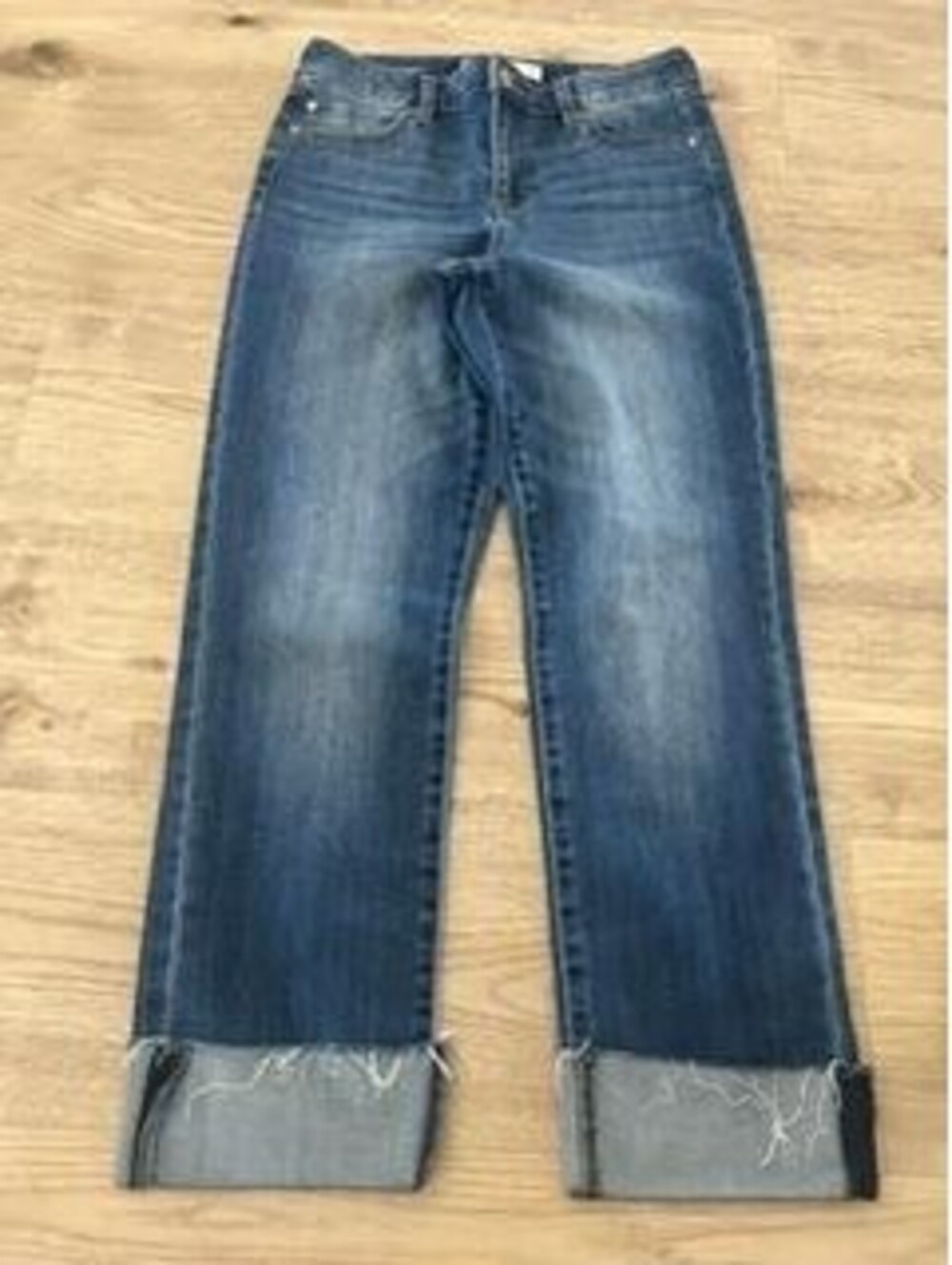 Liverpool Los Angeles Girlfriend Jeans Womens Size 4/27 Blue Eco Logical Cuffed